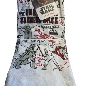 Star Wars Kitchen Towel with Red and Gray Design